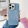 Retro Vintage Cowboy Fabric Case for iPhone 17 Air 16 15 14 13 12 Pro Max Plus  Jeans Soft Bumper Armor Phone Cover Fundas