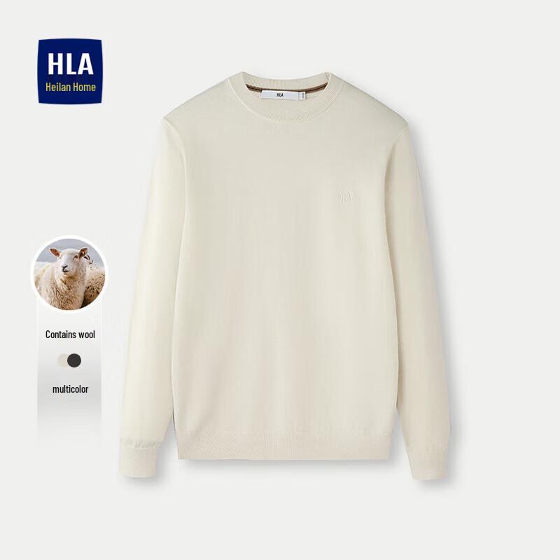 

HLA Men s Slim-Fit Round Neck Long-Sleeve Knit Sweater 3XL