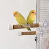 Suction Cup Bird Window And Shower Perch Toy For Parrot Macaw Cockatoo African For Grey Conure Parakeet Parrot Bracket