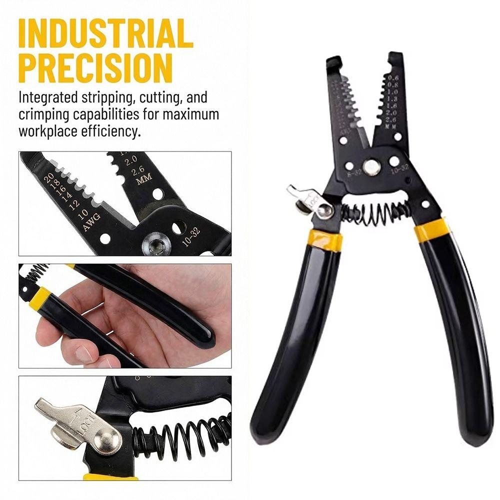 Pressing Cable Wire Stripping Pliers Wire Cutting Crimping Pliers  Winding Screwing