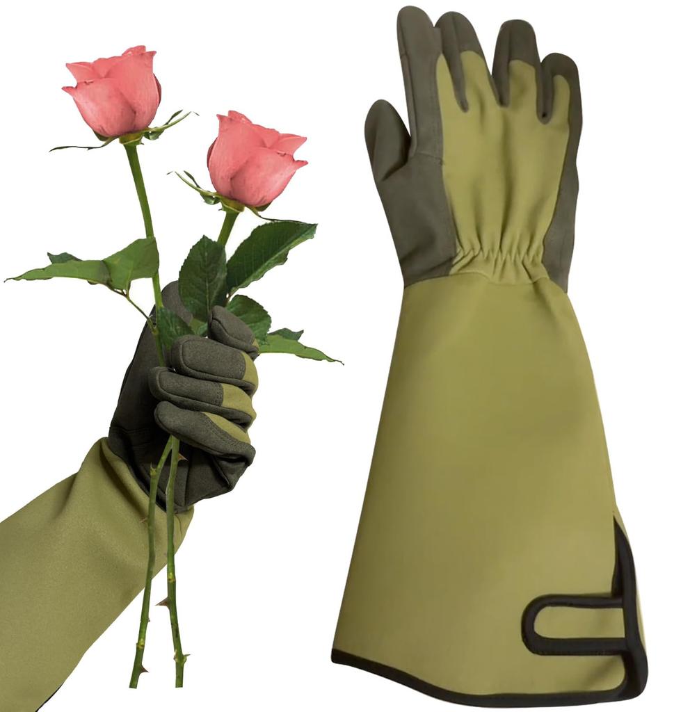 WvaZephyrian Gardening Farm Work Garden Rose Long Puncture Gardening Gloves Gloves, Gloves, Gloves, Gloves, Sleeve, Resistant, Thorn-Resistant,