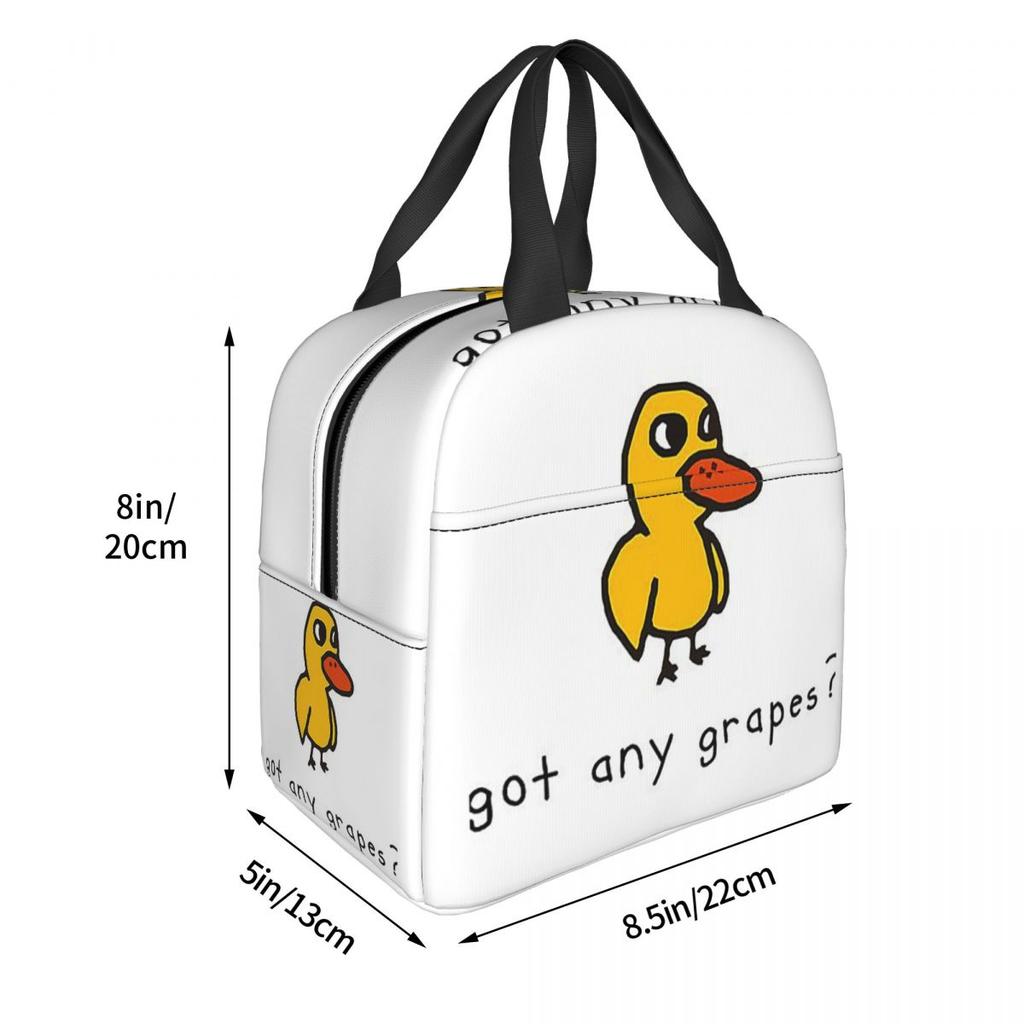 Got Any Grapes Insulated Lunch Bag for Women Children Portable Food Boxes Thermal Lunch Box Tote