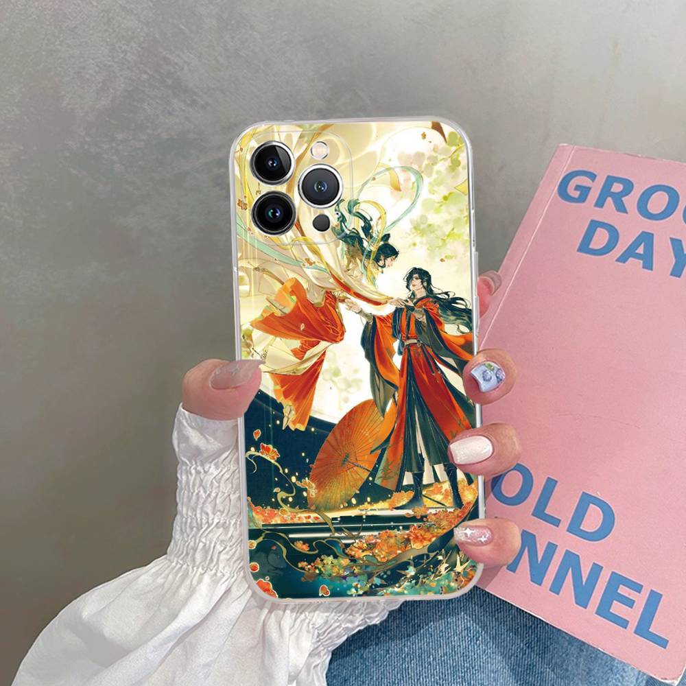 

Популярное Даньмэй Аниме H-Heaven O-OfficialS B-Blessing Для iPhone 17 16 15 14 13 12 11 Pro Max Plus Mini Чехол Для Прозрачный iPhone 17 Air