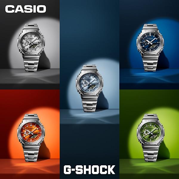 Casio Orologio da uomo G-SHOCK GM-2110D-2AJF [modello combinato analogico digitale G-SHOCK] rotondo argento