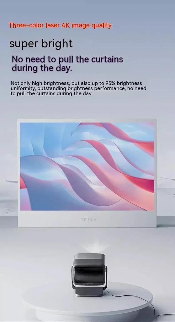 Jmgo N1s Pro Projektor 4k Ultra Hd 240hz Tricolor Laser Einstellbare Hifi Home Projektor Heimkino Tragbare Beamer Geschenke