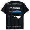 Funny Estonia Flag Map Graphic Tshirts Men Womens Fashion Casual Tshirt 100 Cotton Loose Oversized Estonian T Shirt