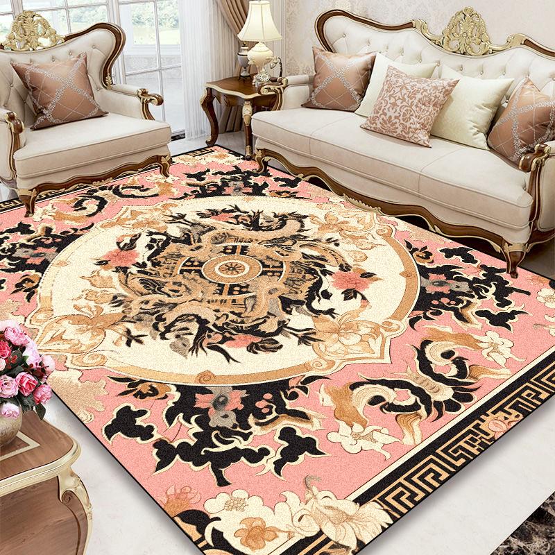 Living Room European Style Carpets Large Area Sofa Area Rugs for Bedroom Decoration Cloakroom Floor Mat Non-slip Entrance Carpet