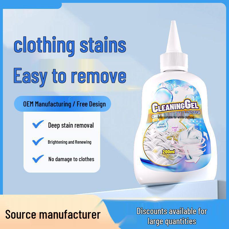 White Clothing De-Yellowing and Mold Stain Remover Bleach