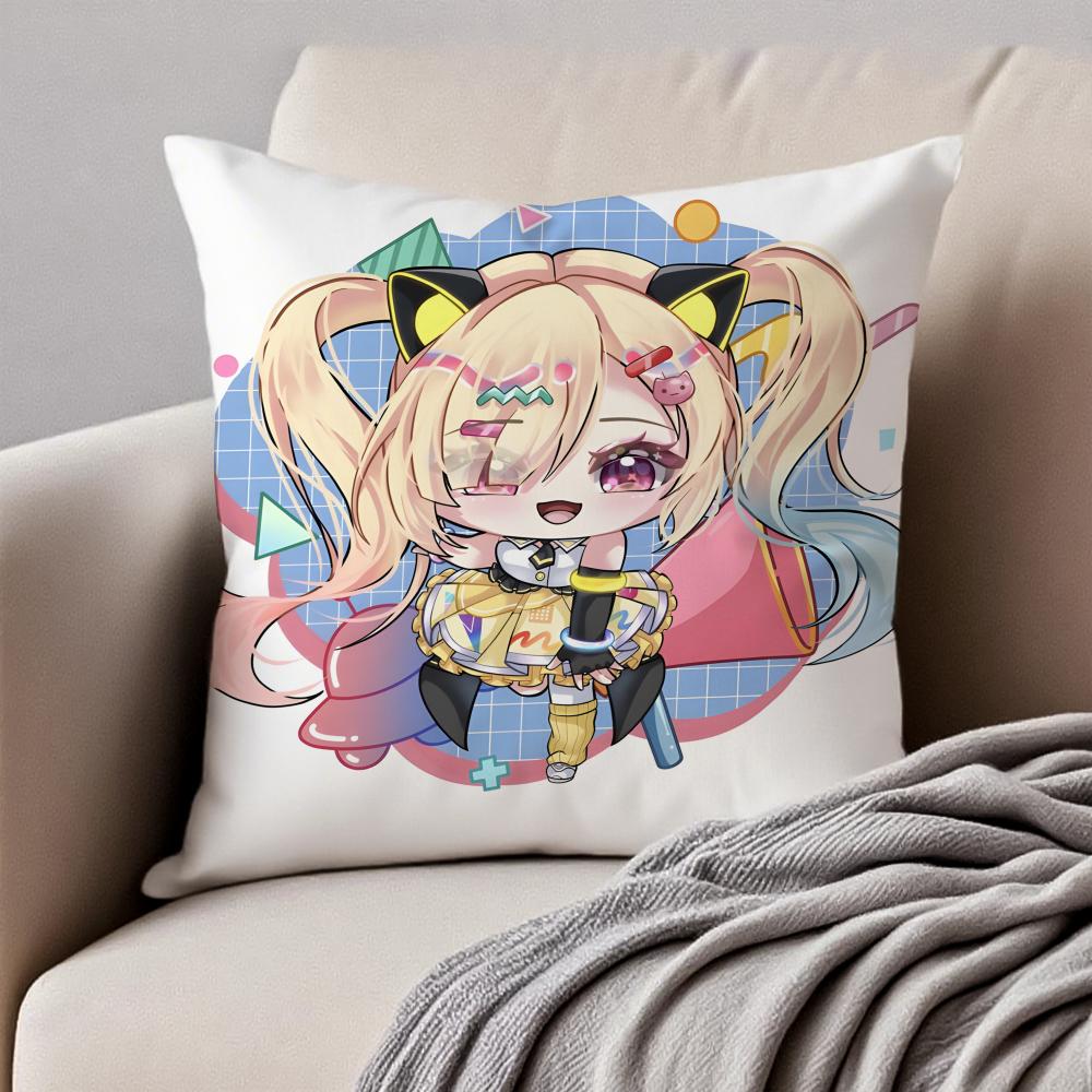 Lovely Anime BBanG Dream Its MyGO Cushion Cover Pillowcase Antidustmite Invisible Zipper Short Plush Sofa Cushion