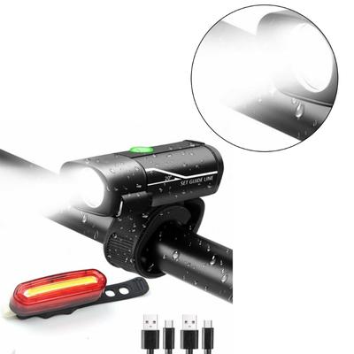 Bicycles Flashlight with 5 Light Type LED Bicycles Light Headlight Night Ridings USB Rechargings Front Light