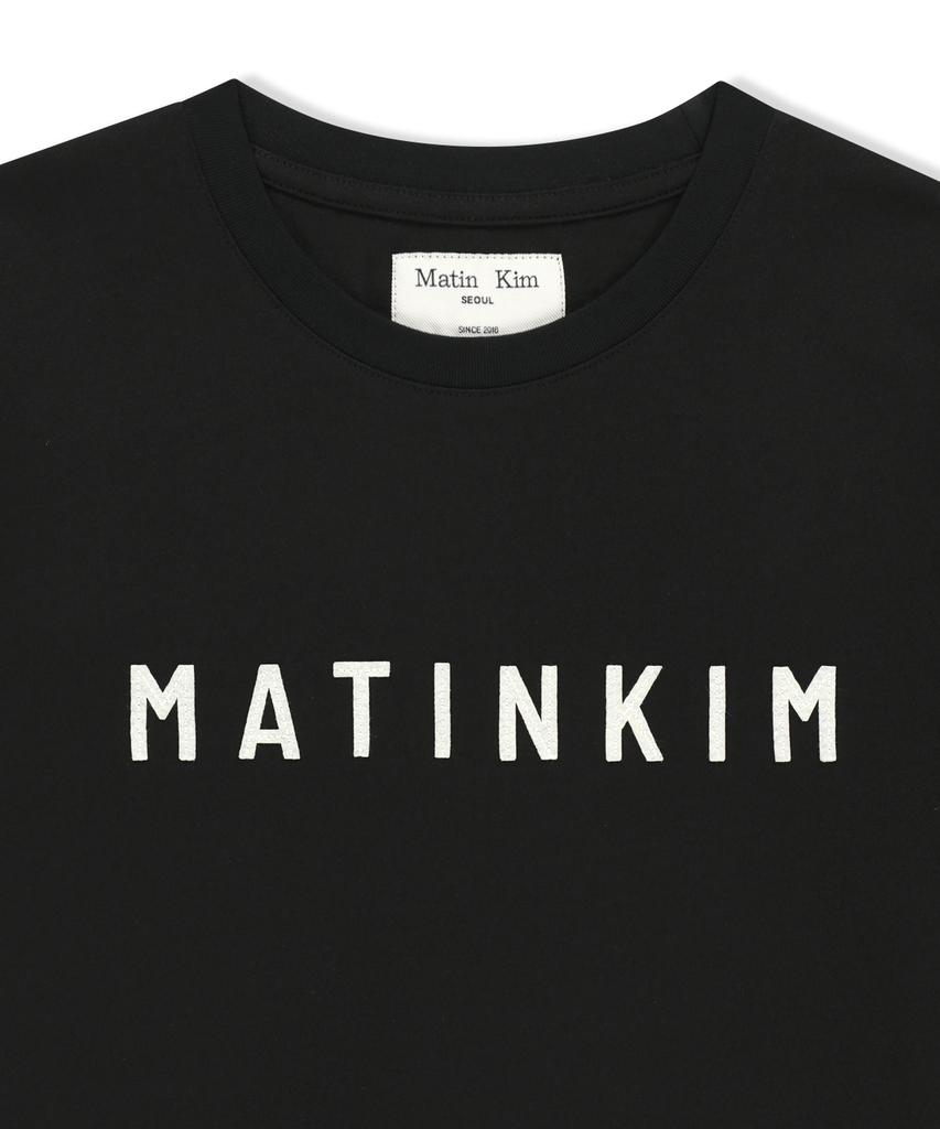 Mattengkim Applique Felt Logo Top In Black