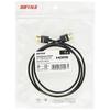Buffalo HDMI Slim Cable 1m ARC compatible 4K x 2K compatible [HIGH SPEED with Ethernet certified product] BSHD3S10BK/N