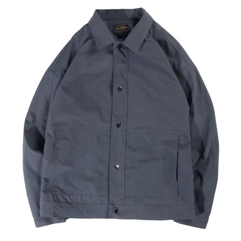 Men's Trendy Korean Lapel Jacket - Casual Loose Spring/Autumn Outerwear
