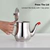 Stainless Steel Teapot with Filter Kitchen Oil Filter Pot Liquid Seasoning Container Coffee Holder Tea Kettle Kitchen Cooking