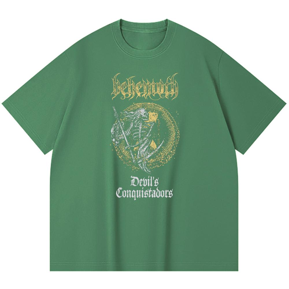 230 g/m² 100% medvilnės Heavy Metal marškinėliai su roko grupės populiarios muzikos spauda Unisex sunki medvilnė