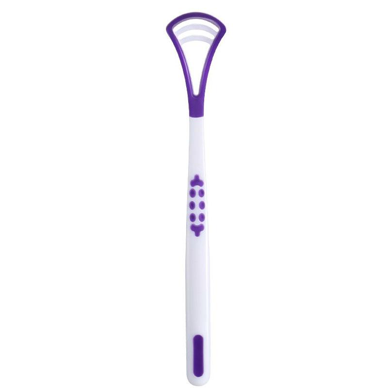 Portable Silicone Tongue Scraper & Breath Freshener Cleaner
