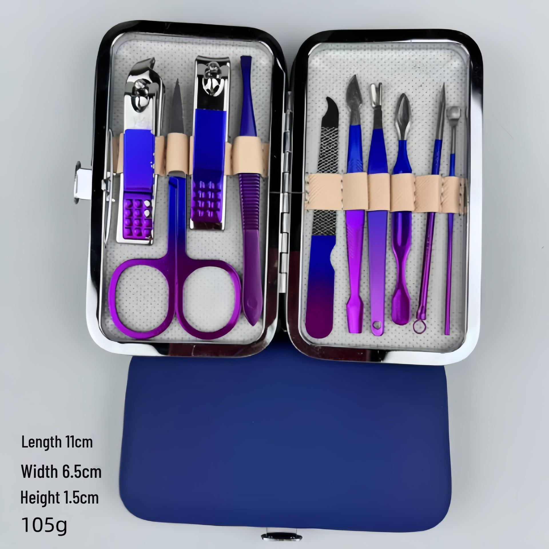 

Нано 18-предметный набор кусачек для ногтей и маникюра из нержавеющей стали с сумкой на молнии