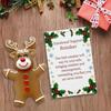 Christmas Gingerbread Doll Ornament Set Legend of Emotional Support Gingerbread Man Figurine Craft Holiday Decoration