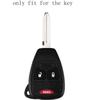 silicone Remote Car Key Shell Cover For Chrysler 300 Dodge Caliber for Jeep Patriot Pacifica Liberty 2+1 3 Buttons Fob Key Case