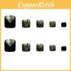 Black Gold Sparkle Toe Nail Stickers Pre-made Female Wearable Removal Carry Cross-border