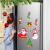 Santa Refrigerator Magnet Garage Door Magnet Decorations Festive Christmas Refrigerator Magnet Set with Santa Claus for Kitchen