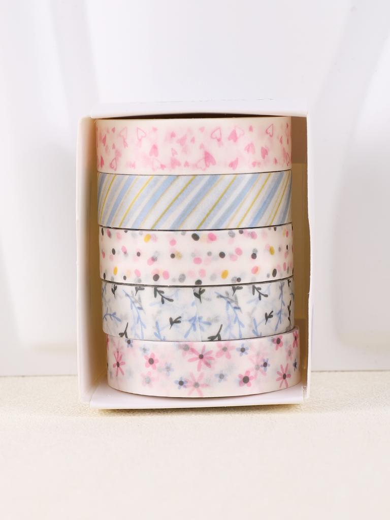 5 rolek/Pudełko Urocza Kolorowa Taśma Washi Taśma Maskująca Materiały do Scrapbookingu Artykuły Szkolne Prezenty Urodzinowe Dla Przyjaciół Taśma Washi