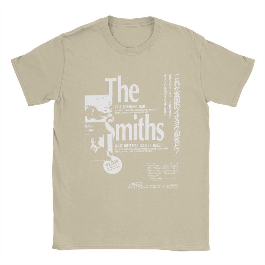 Music The Smiths Men's T Shirt Vintage Tee Shirt Short Sleeve O Neck T-Shirt Pure Cotton Birthday Present Clothes