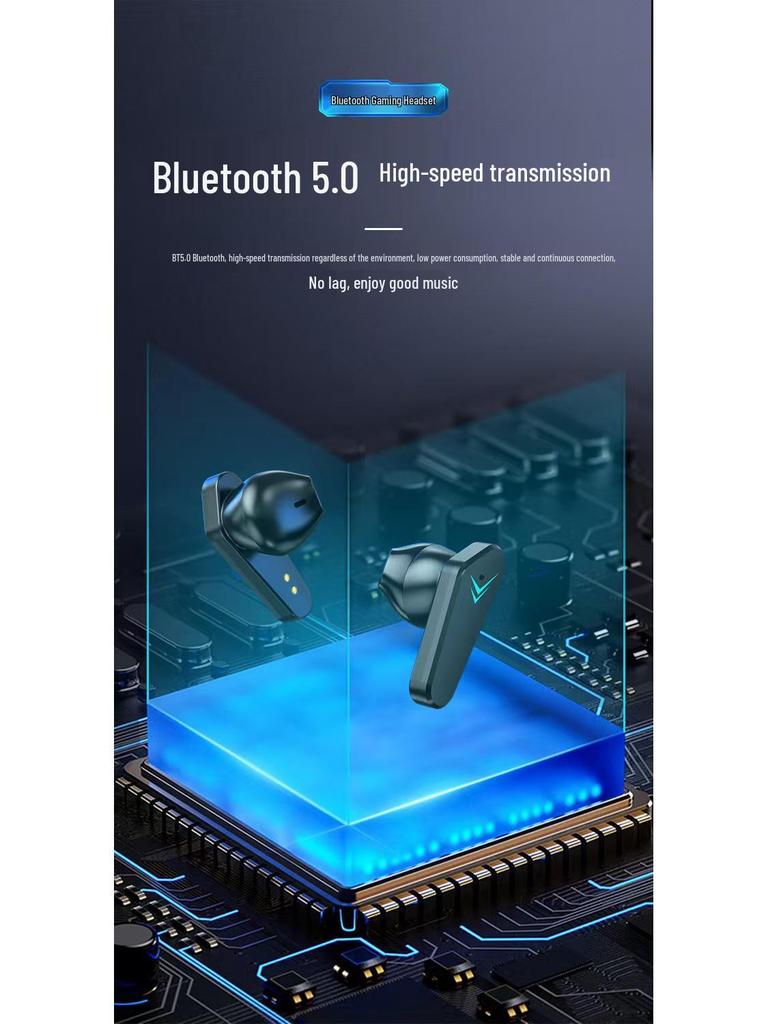 X15 Wireless Dual-Ear Gaming Bluetooth Headphones – Low Latency, Sport Touch, Digital Display