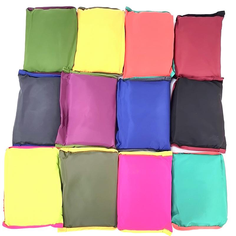 Medium Drawstring Shopping Bag - Portable, Fashionable, Solid Color Tote for Grocery Storage.