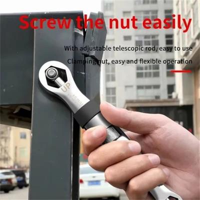 Adjustable Spanner Universal Wrench CR-V Key High Torsion Adjustable Spanner Non-slip 7-19mm Flexible Hand Tool Car Repair