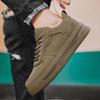 Warrior Fashion Trend Comfortable Non-Slip Wear-Resistant Breathable Low-Top Skate Shoes Men Sneaker Dark-Brown WXP(WZ)-122503