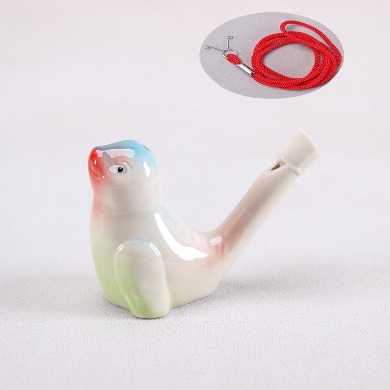 Keramisk Vattenfågel Ocarina Visselpipa - Barns Musikinstrument & Turist Hantverk
