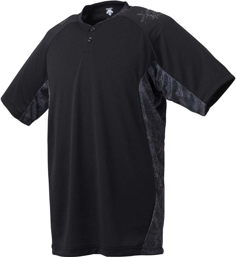 DESCENTE Baseball Short Sleeve Baseball Shirt BK M DBMNJA51