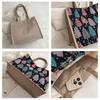 Linen Bag Hand-painted Cotton Sacks Jute Portable Imitation Sacks Linen Bags Shopping Bags Laminated Bags