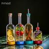 Inmeet Creative Bubble Wine Bottle/Bar Juice Bottle/Cocktail Bottle/Oil Bottle With Scale Bartender Supplies