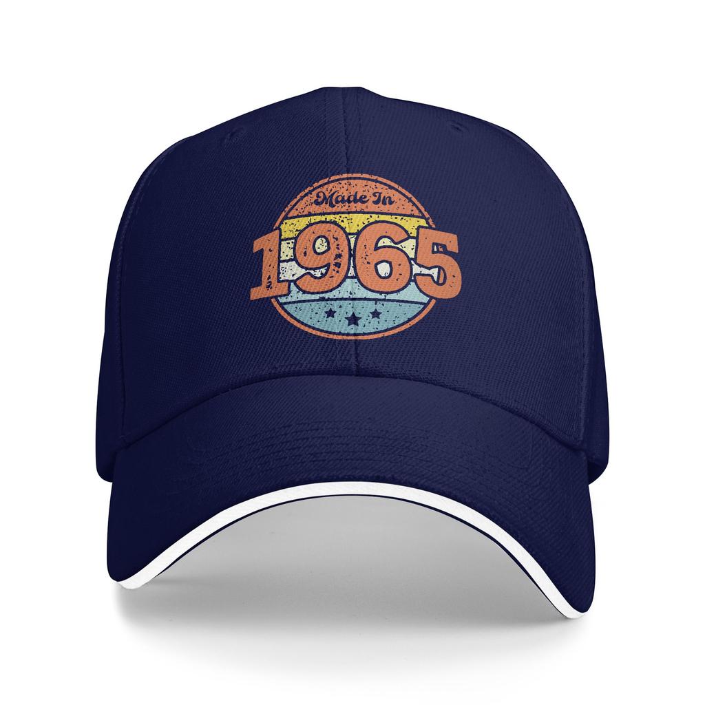 Made In 1965 Birthday Casual Baseball Cap Summer Trucker Hat Quality Tennis Skate Snapback Cap Unisex Vintage Baseball Caps