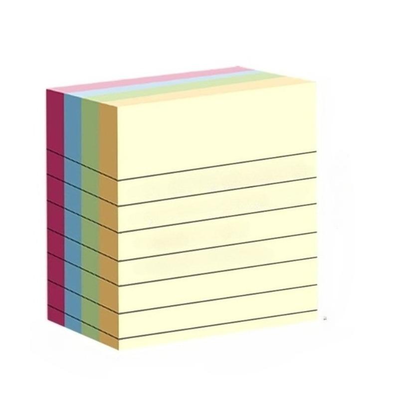 100Pcs/set Sticky Notes - 4-Color Memo Pads, Tearable for Office, Home & School, Perfect for Holidays & Gifting