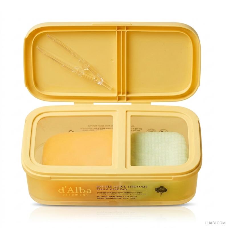 

d Alba Double Quick Liposome Serum Mask Pad 100 Pads (+Free gift)