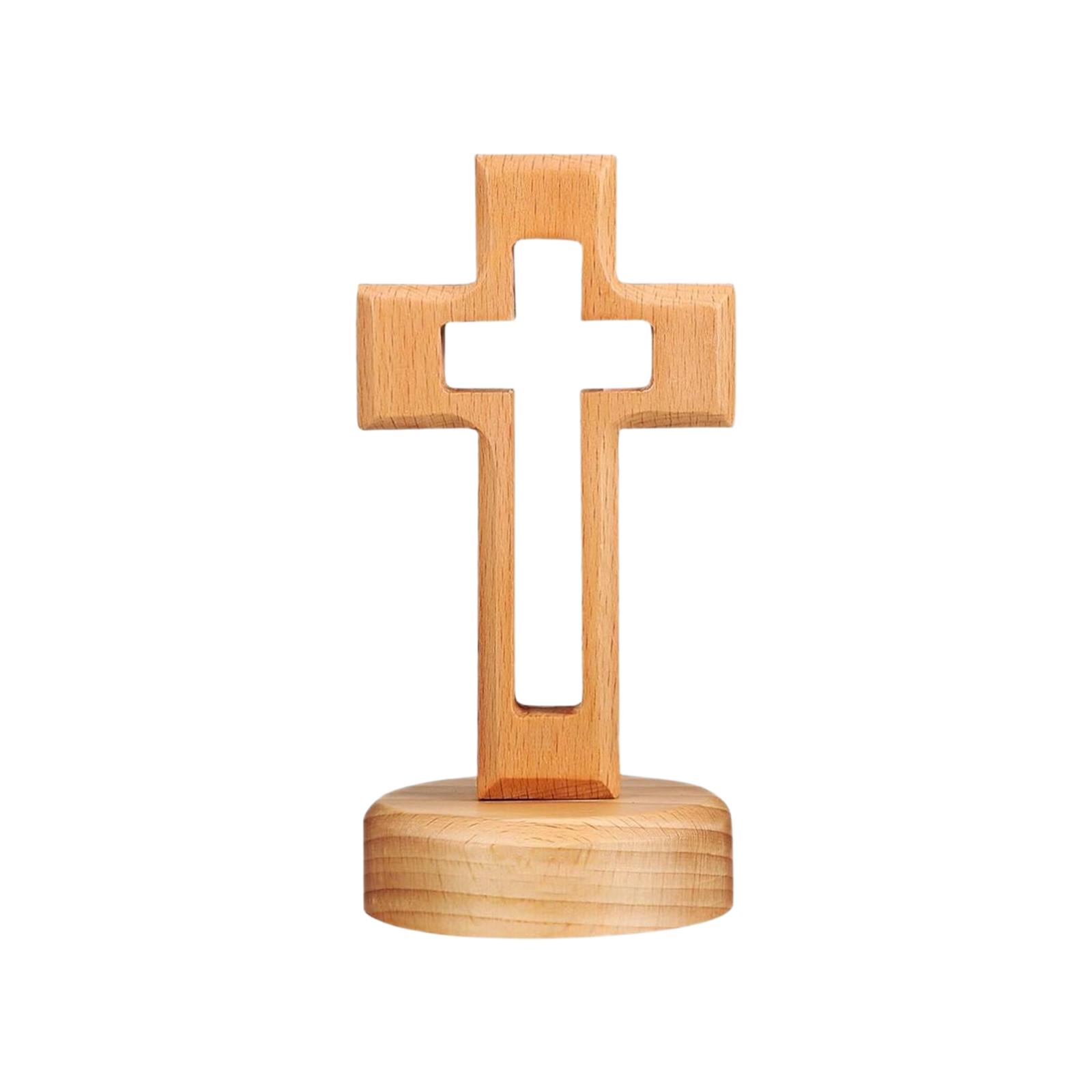 Wooden Easter Cross Decoration