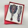 Creative Retro Butterfly Small Mirror Portable Retro Small Handle Mirror Set with Comb Festival Commemorative Gift Makeup Mirror
