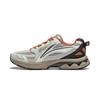 Li Ning Fuyao 2.0 Cushioning Slip Resistant Abrasion Resistant Lightweight Low Top Running Shoes Men's Gray Black ARXU001-6