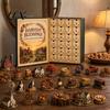 Farmhouse Style Decorations Harvest Blessings Advent Calendar, 24 Days Countdown to Thanksgiving Calendar Gift Box, Seasonal Party Favors Pcs