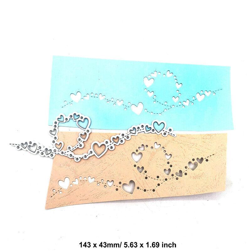 Lace Cutting Dies Metal Stencil DIY Scrapbooking Album Paper Card Embossing Decor Craft Art Edge Wave Lines