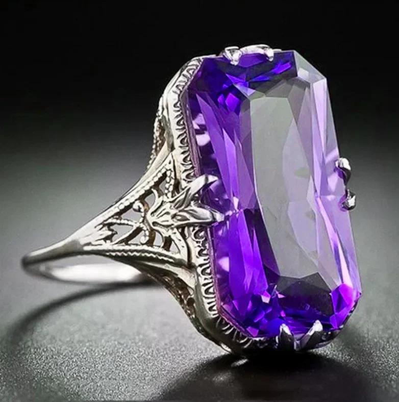 

2026 New Sea Blue Cubic Zirconia Ring - Personalized Wedding Party Gorgeous Accessories of Special Interest To Women 6