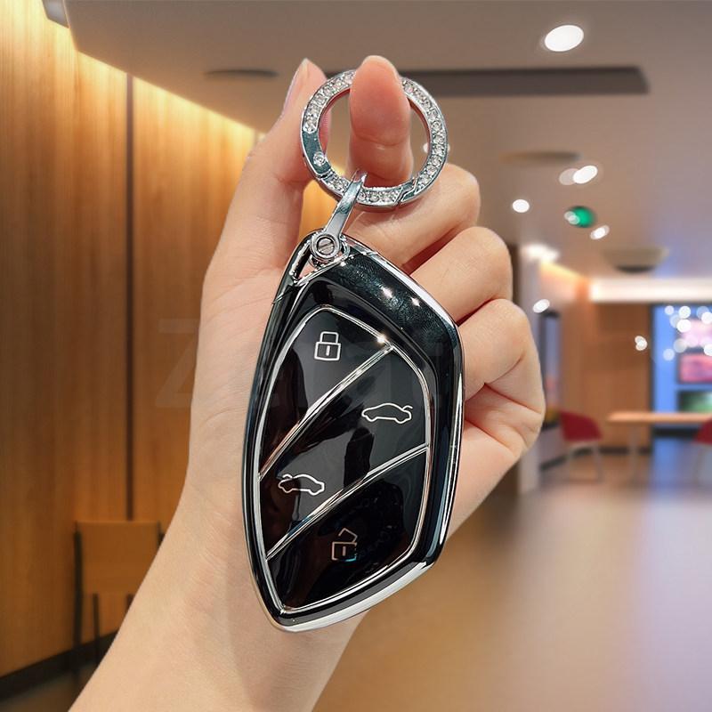 Car Key Case Cover For Roewe Marvel X Marvel R Rx5 I6 I5 Rx3 Rx8 Erx5 Mg Zs Ev Mg6 Ezs Hs Ehs Fob Shell Anti-Scratch Accessories