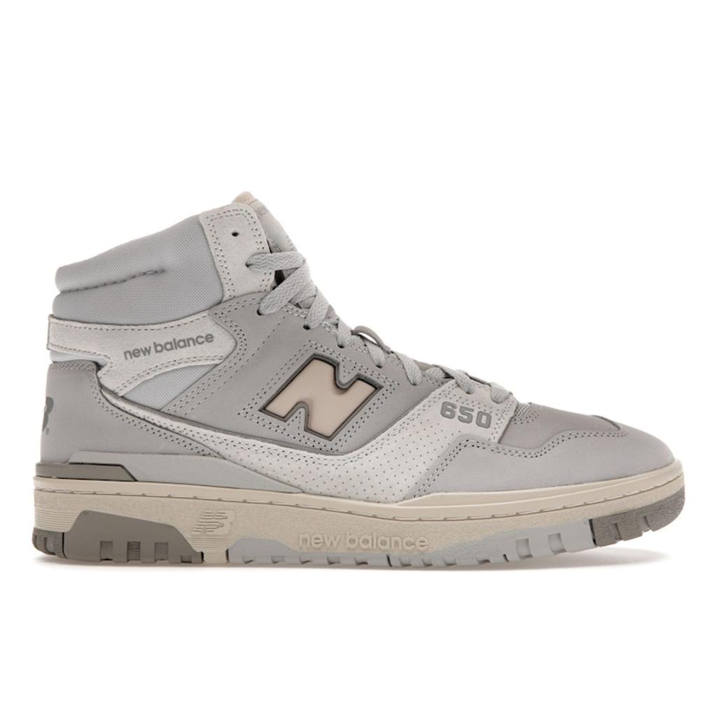 New Balance 650R Light Aluminum Rain Cloud Unisex Sneakers White Marblehead BB650RGG