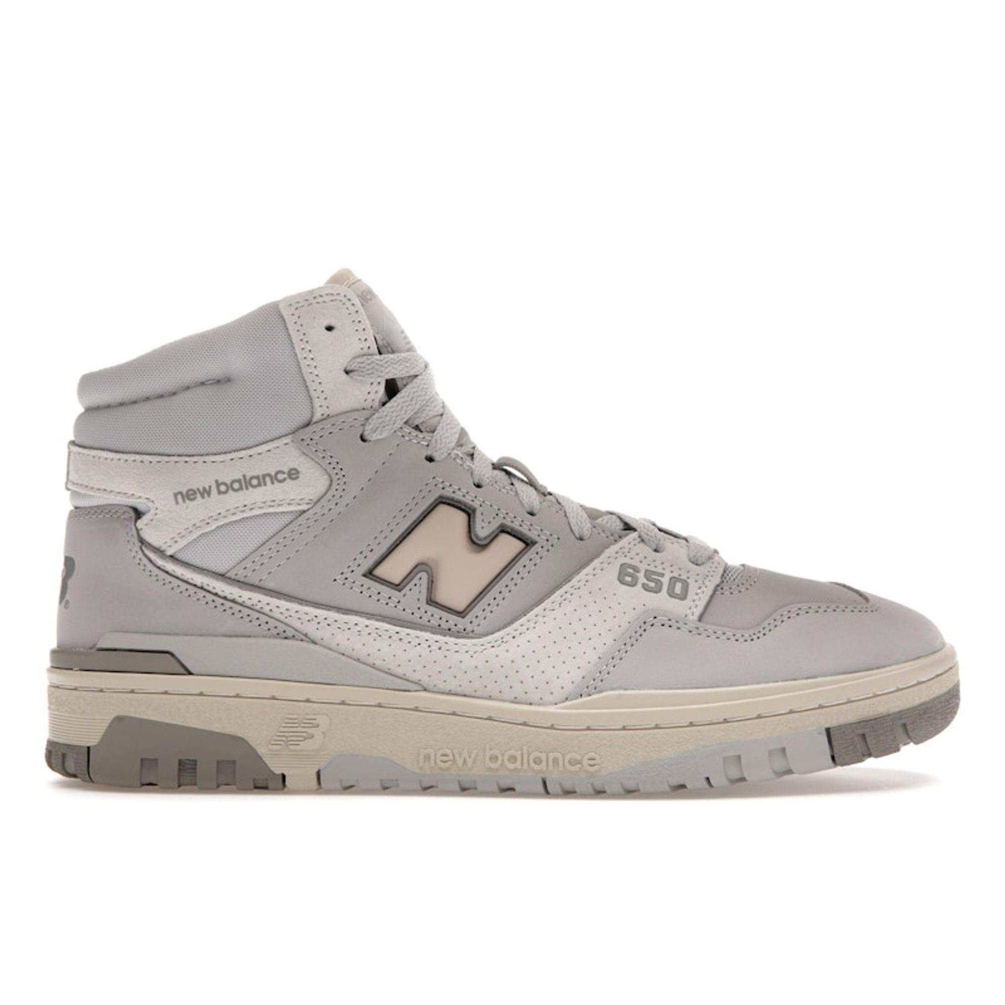Sneakers Unisex New Balance 650R Alluminio Chiaro Nuvola di Pioggia Bianco Marmo BB650RGG 38.5