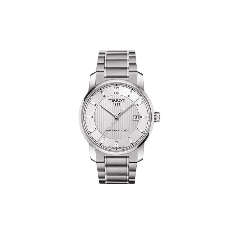 

TISSOT Ti Automatic Mechanical Movement 50 meter Water Resistance Men s Watches Watch 40mm Silver Dial T087.407.44.037.00 Silver White Strap