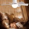 Ceiling Fan Light with Remote Timing Socket Ceiling Fan 3 Gear Wind Speed Wireless Fan 6 Blades for Living Room Bedroom