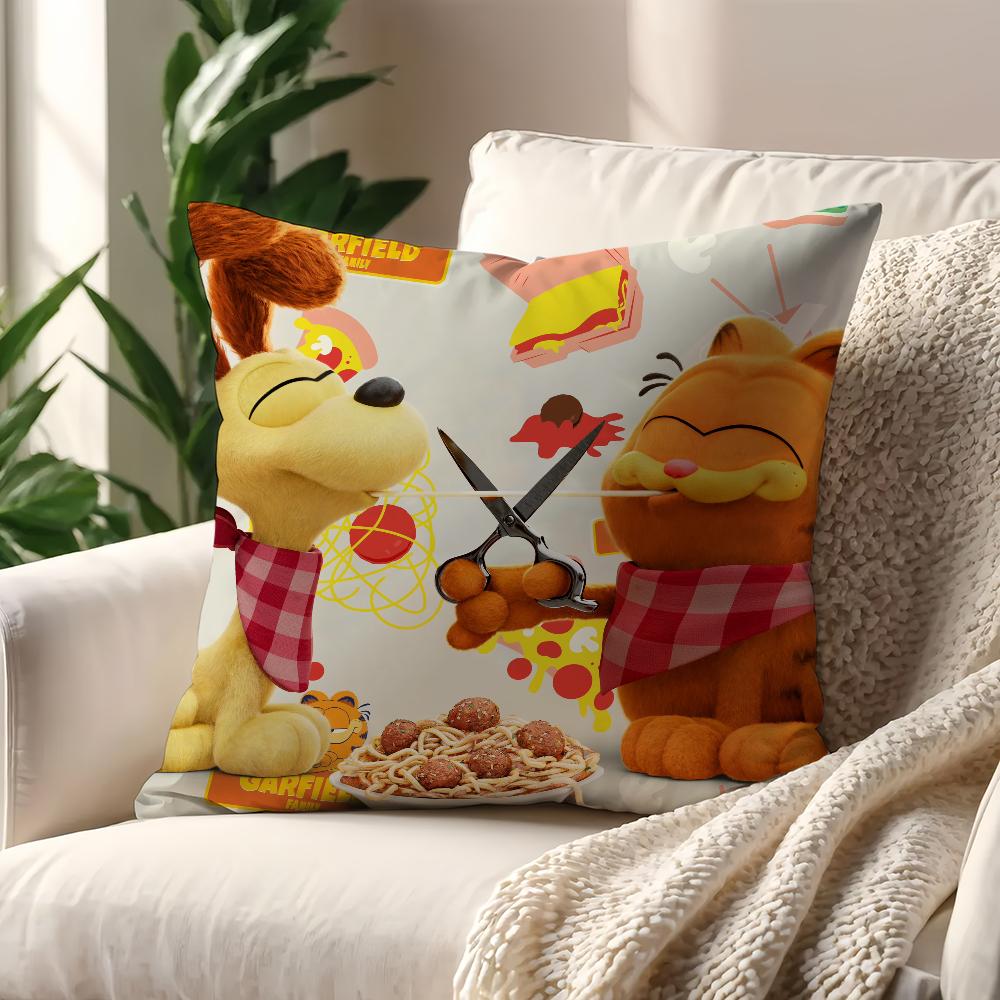 Cartoon G-Garfield-ES cute cat cushion cover Pillow Case Pillowcase Soft Skin Friendly & Comfortable with a Hidden Zipper